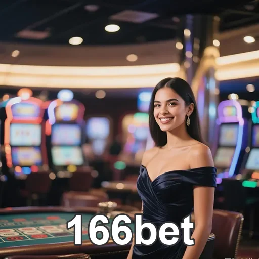 Imagem de um cassino no site 166bet, com jogos e ambiente de apostas online.